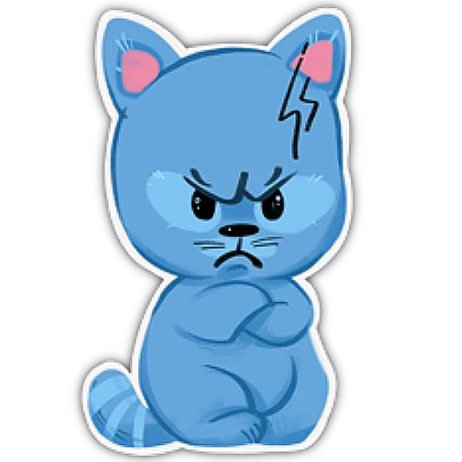 😡 Стикер «Little Kitty Bo» для Telegram