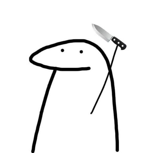 🔪 Стикер «little man zizi» для Telegram