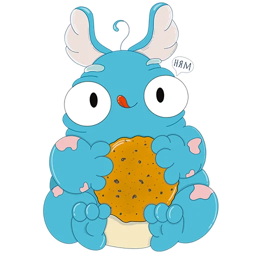 Стикерпак Милый монстр Кьюриосити для Telegram