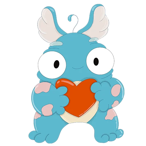 😍 Стикер «Милый монстр Кьюриосити» для Telegram