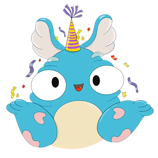 🥳 Стикер «Милый монстр Кьюриосити» для Telegram