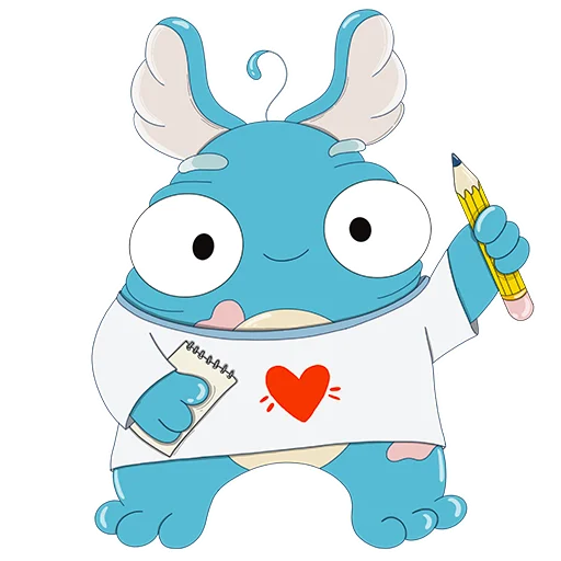 ✏️ Стикер «Милый монстр Кьюриосити» для Telegram
