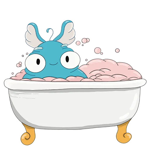 🚿 Стикер «Милый монстр Кьюриосити» для Telegram