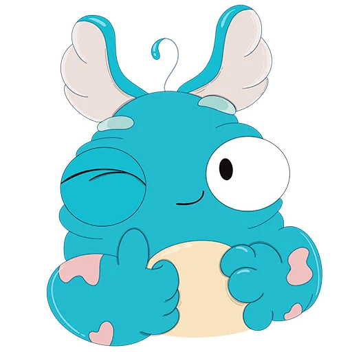 👍 Стикер «Милый монстр Кьюриосити» для Telegram