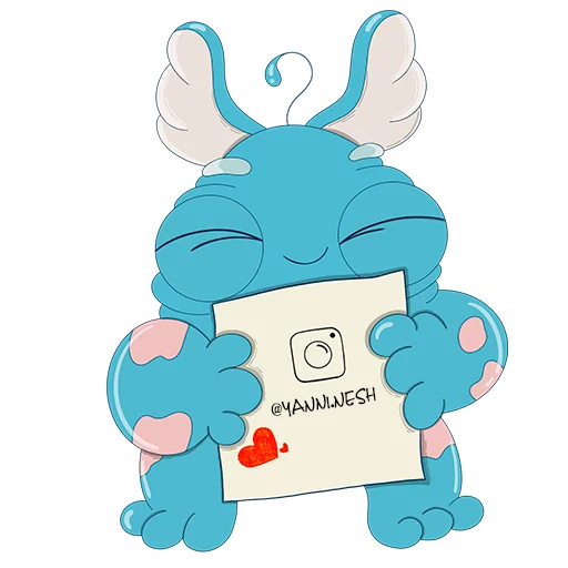 🎨 Стикер «Милый монстр Кьюриосити» для Telegram
