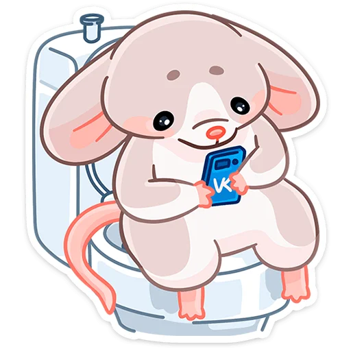🚽 Стикер «Малыш Обнимышь без надписей» для Telegram