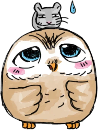 😒 Стикер «Owlet» для Telegram