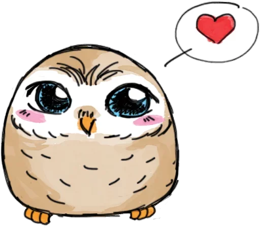 Стикерпак Owlet для Telegram