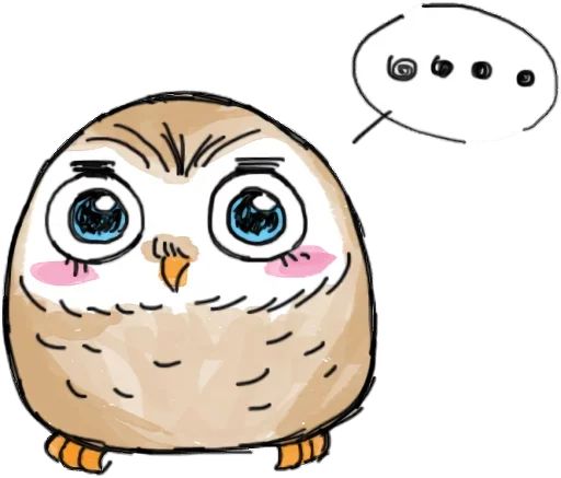 😰 Стикер «Owlet» для Telegram