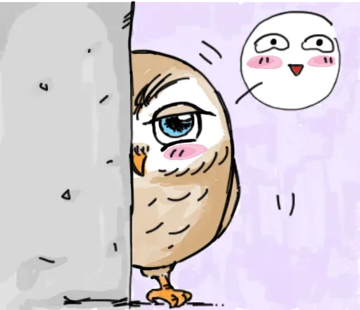 😲 Стикер «Owlet» для Telegram