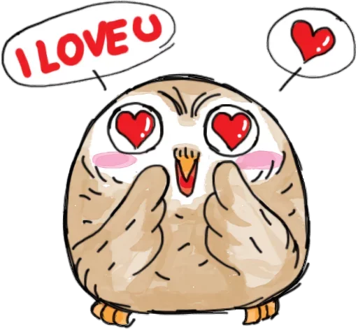 🤤 Стикер «Owlet» для Telegram