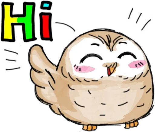 😵 Стикер «Owlet» для Telegram