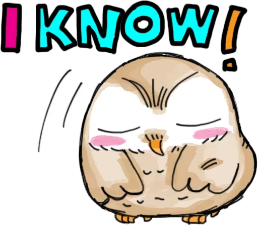 😶 Стикер «Owlet» для Telegram