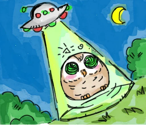 😶 Стикер «Owlet» для Telegram