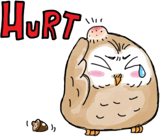 😐 Стикер «Owlet» для Telegram