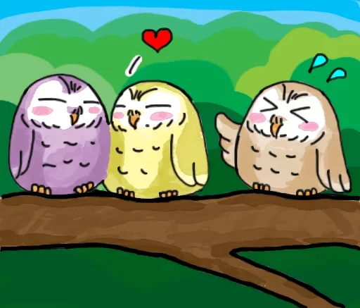 😶 Стикер «Owlet» для Telegram