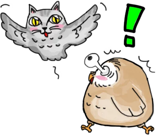 😵 Стикер «Owlet» для Telegram