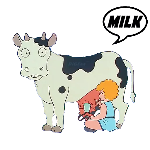 🐄 Стикер «POLLON-LITTLE POLLON-KOROKORO PORON» для Telegram