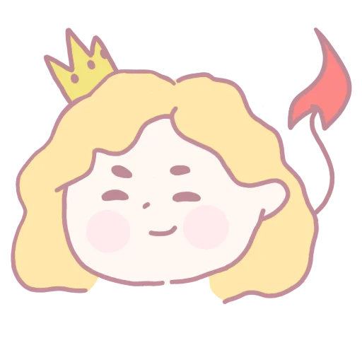 😈 Стикер «Little Princess» для Telegram