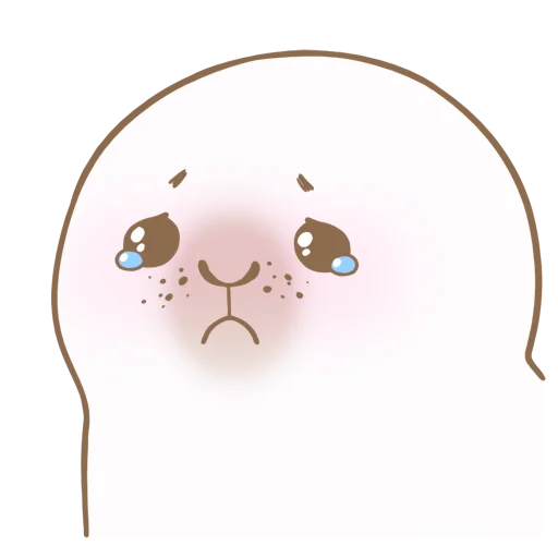 😭 Стикер «Little white seal» для Telegram