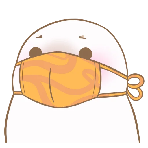😷 Стикер «Little white seal» для Telegram