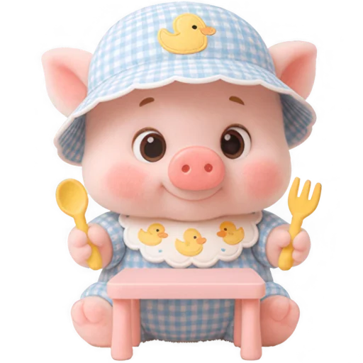 🍽 Стикер «Маленький поросенок» для Telegram