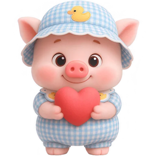 ❤️ Стикер «Маленький поросенок» для Telegram