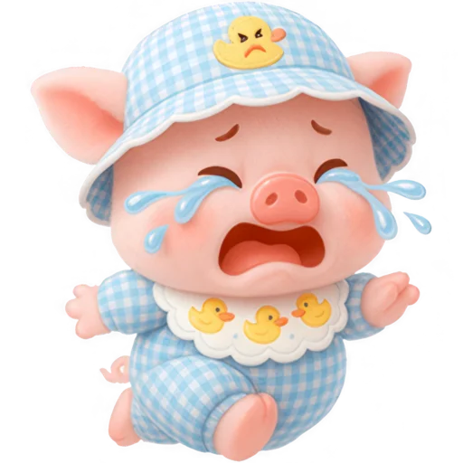 😭 Стикер «Маленький поросенок» для Telegram