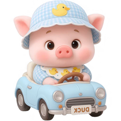 🚗 Стикер «Маленький поросенок» для Telegram
