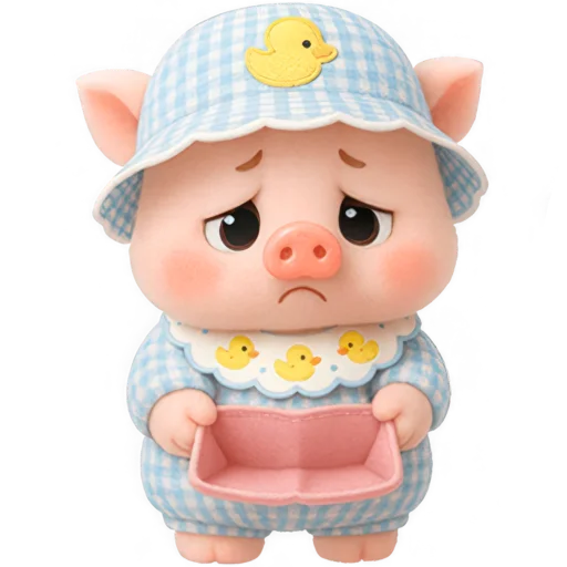 😕 Стикер «Маленький поросенок» для Telegram