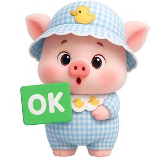 👌 Стикер «Маленький поросенок» для Telegram
