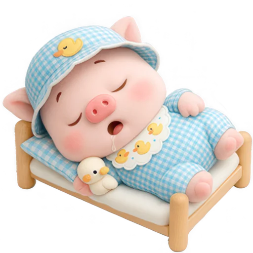 😴 Стикер «Маленький поросенок» для Telegram