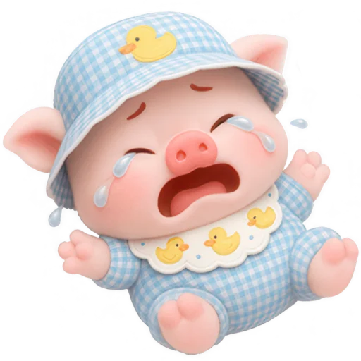😭 Стикер «Маленький поросенок» для Telegram