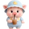 🥤 Эмодзи «Маленький поросенок» для Telegram