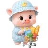 🛒 Эмодзи «Маленький поросенок» для Telegram