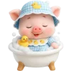 🛁 Эмодзи «Маленький поросенок» для Telegram