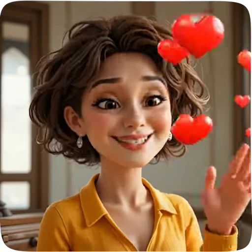 ❤️ Стикер «Живые картинки» для Telegram