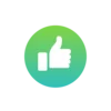 👍 Эмодзи «Зелёно-голубые буквы» для Telegram