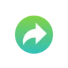 ↪️ Эмодзи «Зелёно-голубые буквы» для Telegram