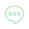 💬 Эмодзи «Зелёно-голубые буквы» для Telegram