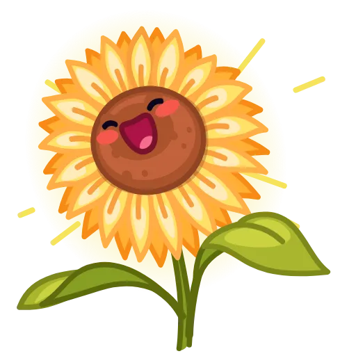 😄 Стикер «Live Flowers» для Telegram