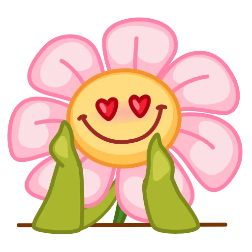 😍 Стикер «Live Flowers» для Telegram