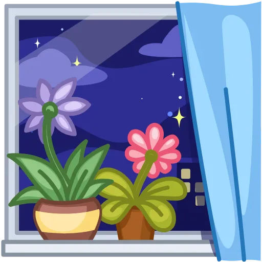 🌠 Стикер «Live Flowers» для Telegram