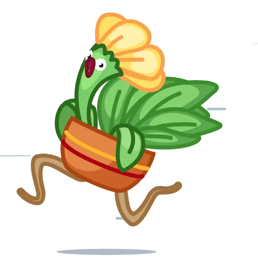🏃 Стикер «Live Flowers» для Telegram