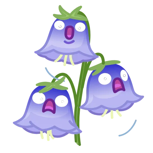 😨 Стикер «Live Flowers» для Telegram