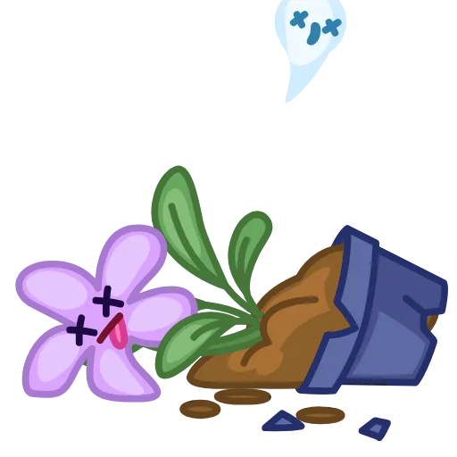 😵 Стикер «Live Flowers» для Telegram