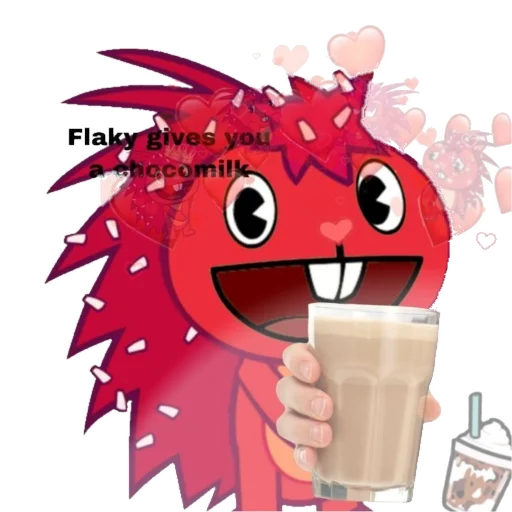 🥛 Стикер «Живём счастливо )» для Telegram
