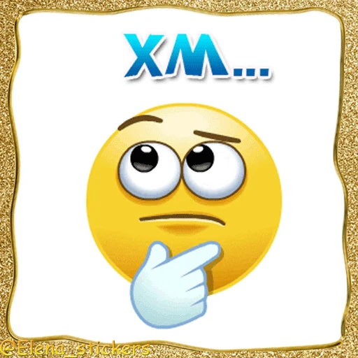 🤔 Стикер «Живые эмоции» для Telegram