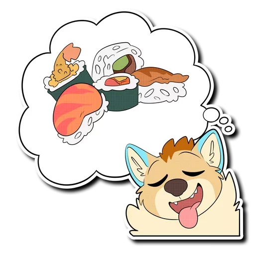 😉 Стикер «Living full life» для Telegram