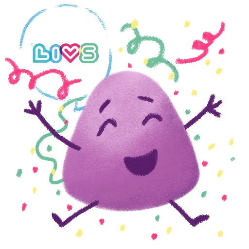 🎉 Стикер «МАРМЕЛАДНЫЕ ВИТАМИНЫ LIVS» для Telegram